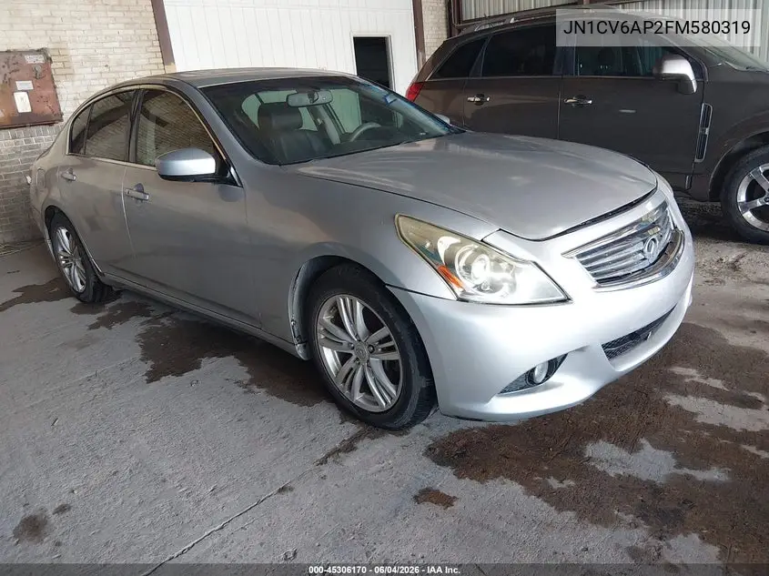 2015 Infiniti Q40 VIN: JN1CV6AP2FM580319 Lot: 45306170
