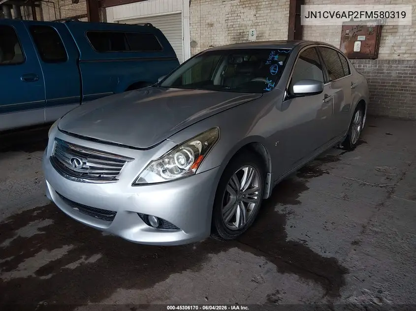 2015 Infiniti Q40 VIN: JN1CV6AP2FM580319 Lot: 45306170