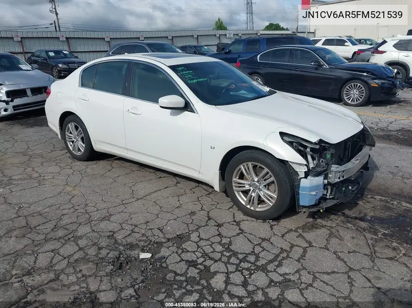 2015 Infiniti Q40 VIN: JN1CV6AR5FM521539 Lot: 45380083
