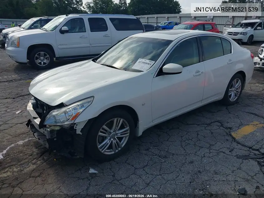 2015 Infiniti Q40 VIN: JN1CV6AR5FM521539 Lot: 45380083