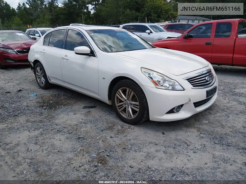 2015 Infiniti Q40 VIN: JN1CV6AR6FM651166 Lot: 45457615