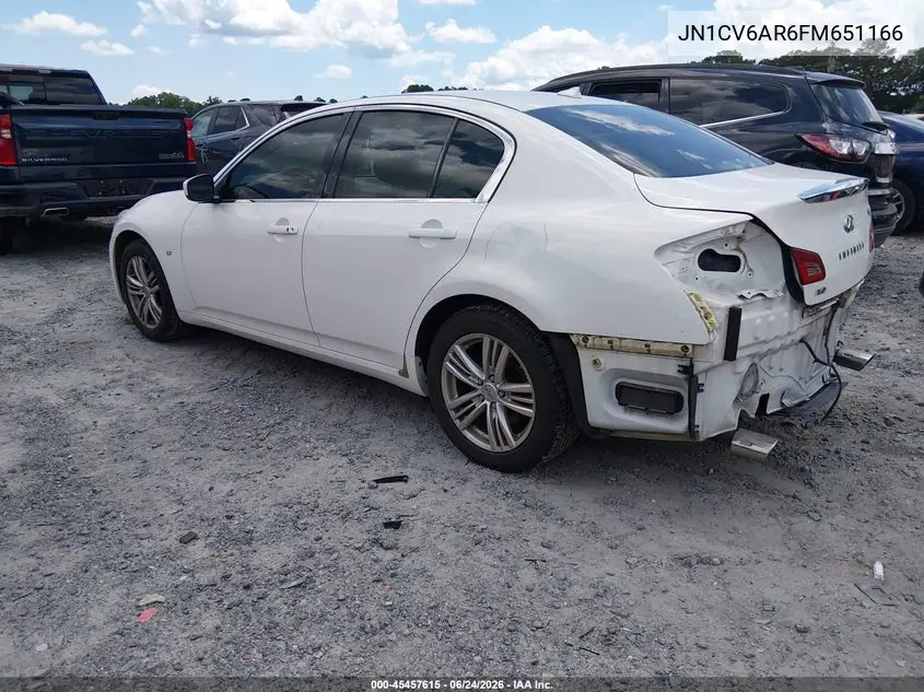 2015 Infiniti Q40 VIN: JN1CV6AR6FM651166 Lot: 45457615