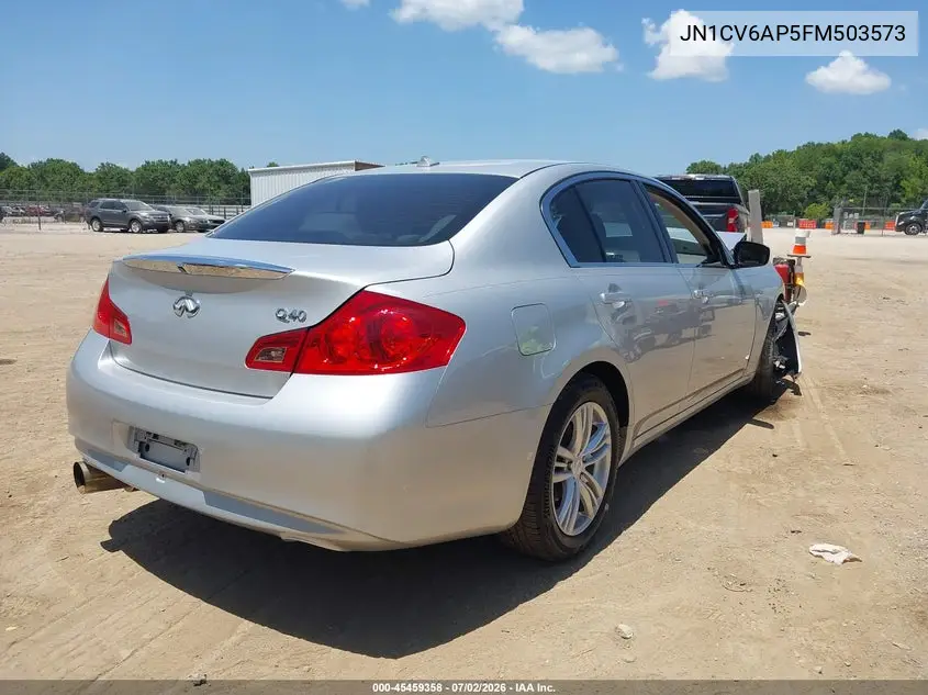 2015 Infiniti Q40 VIN: JN1CV6AP5FM503573 Lot: 45459358