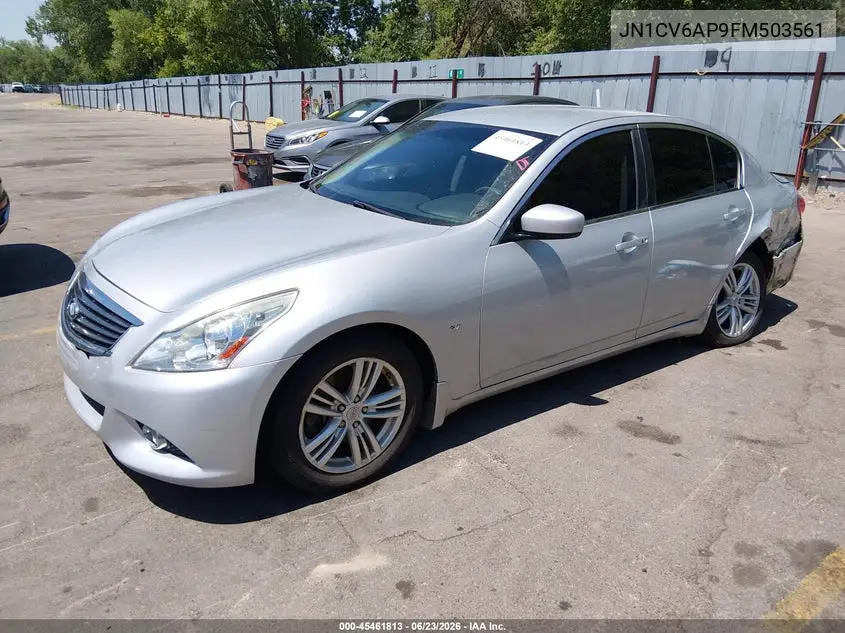 2015 Infiniti Q40 VIN: JN1CV6AP9FM503561 Lot: 45461813