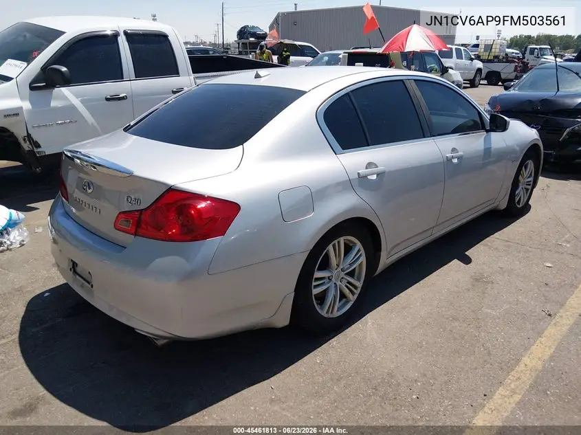2015 Infiniti Q40 VIN: JN1CV6AP9FM503561 Lot: 45461813