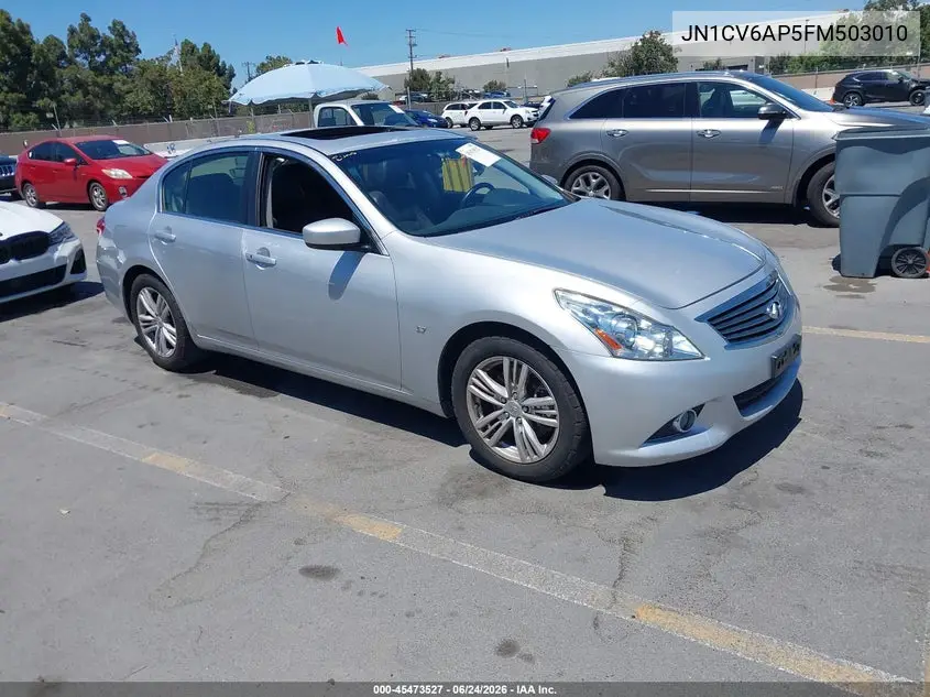 2015 Infiniti Q40 VIN: JN1CV6AP5FM503010 Lot: 45473527
