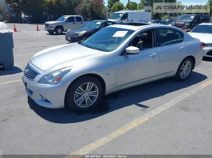 2015 Infiniti Q40 VIN: JN1CV6AP5FM503010 Lot: 45473527