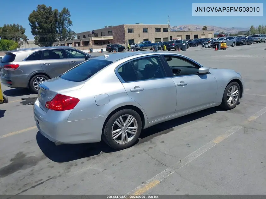 2015 Infiniti Q40 VIN: JN1CV6AP5FM503010 Lot: 45473527
