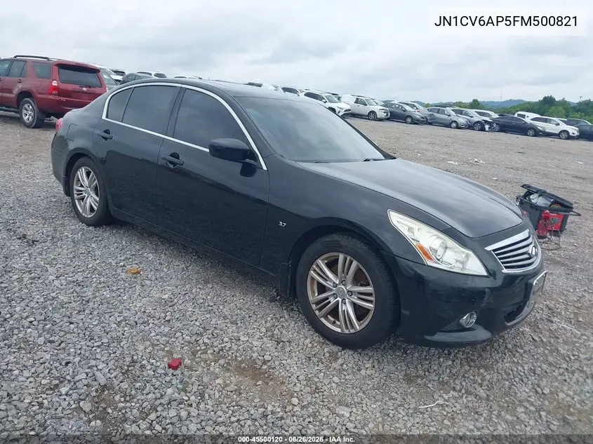 2015 Infiniti Q40 VIN: JN1CV6AP5FM500821 Lot: 45500120