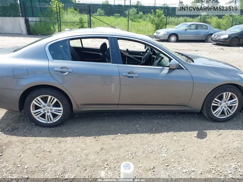 2015 Infiniti Q40 VIN: JN1CV6AR9FM523519 Lot: 45605250