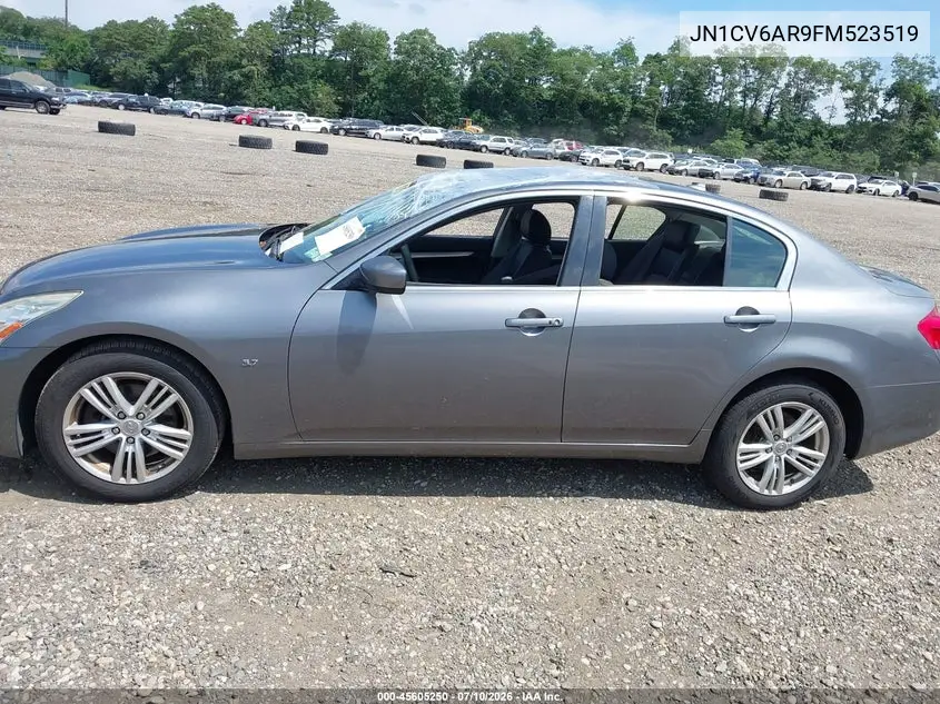 2015 Infiniti Q40 VIN: JN1CV6AR9FM523519 Lot: 45605250