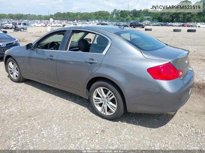 2015 Infiniti Q40 VIN: JN1CV6AR9FM523519 Lot: 45605250