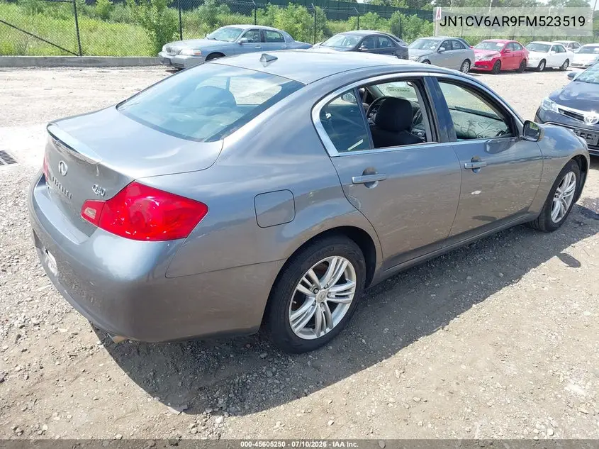 2015 Infiniti Q40 VIN: JN1CV6AR9FM523519 Lot: 45605250