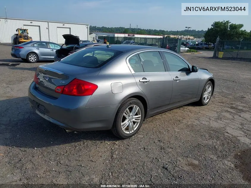 2015 Infiniti Q40 VIN: JN1CV6ARXFM523044 Lot: 45625474