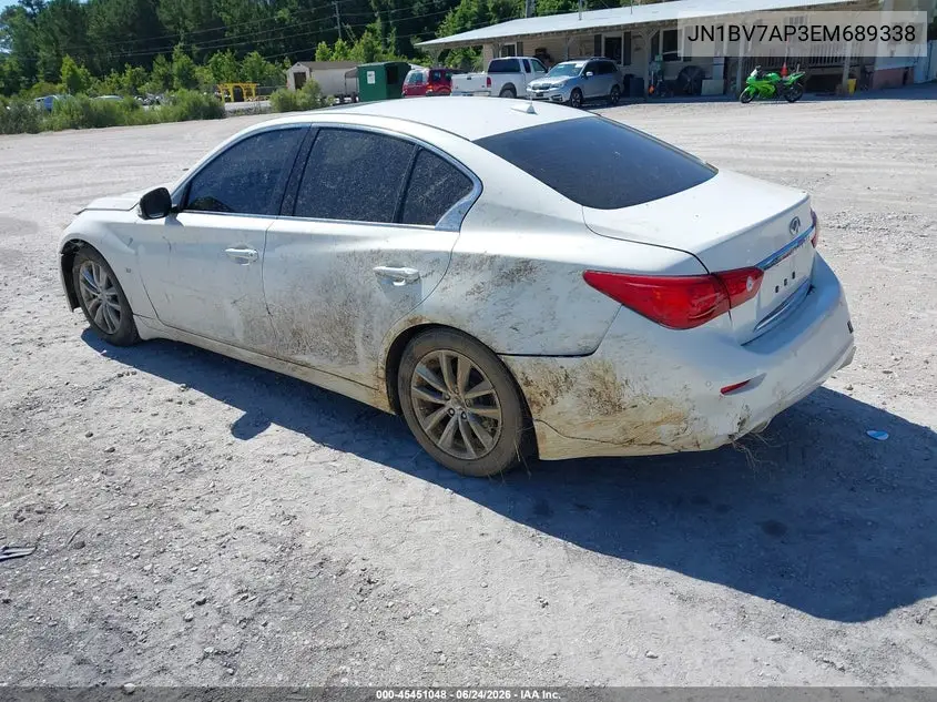 2014 Infiniti Q50 Premium VIN: JN1BV7AP3EM689338 Lot: 45451048