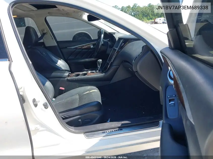 2014 Infiniti Q50 Premium VIN: JN1BV7AP3EM689338 Lot: 45451048