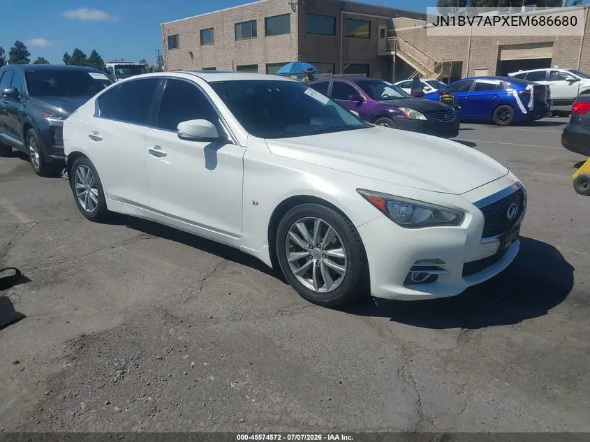 2014 Infiniti Q50 Premium VIN: JN1BV7APXEM686680 Lot: 45574572