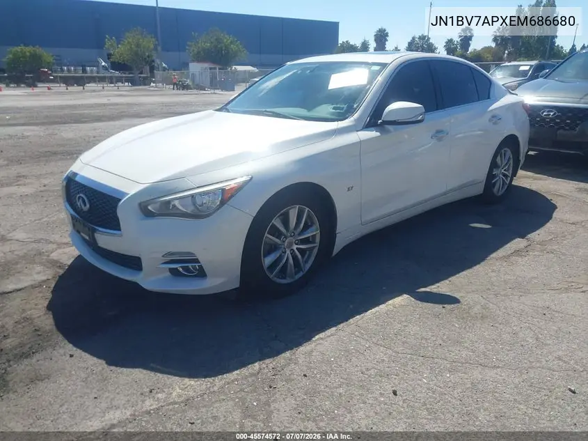 2014 Infiniti Q50 Premium VIN: JN1BV7APXEM686680 Lot: 45574572