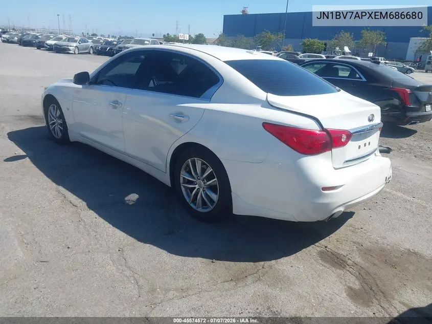 2014 Infiniti Q50 Premium VIN: JN1BV7APXEM686680 Lot: 45574572
