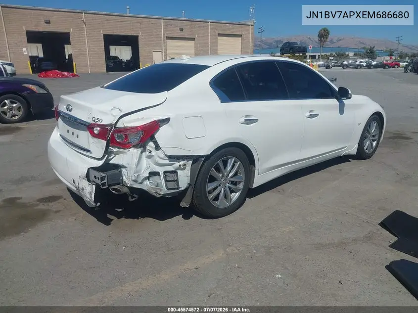 2014 Infiniti Q50 Premium VIN: JN1BV7APXEM686680 Lot: 45574572