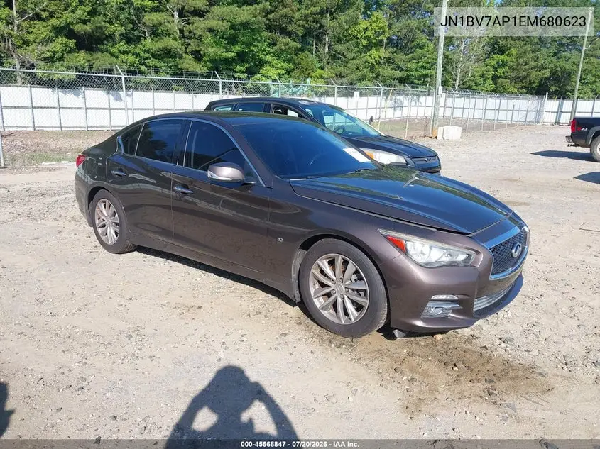 2014 Infiniti Q50 Premium VIN: JN1BV7AP1EM680623 Lot: 45668847
