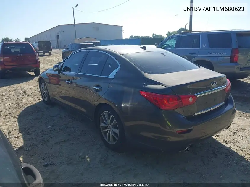 2014 Infiniti Q50 Premium VIN: JN1BV7AP1EM680623 Lot: 45668847
