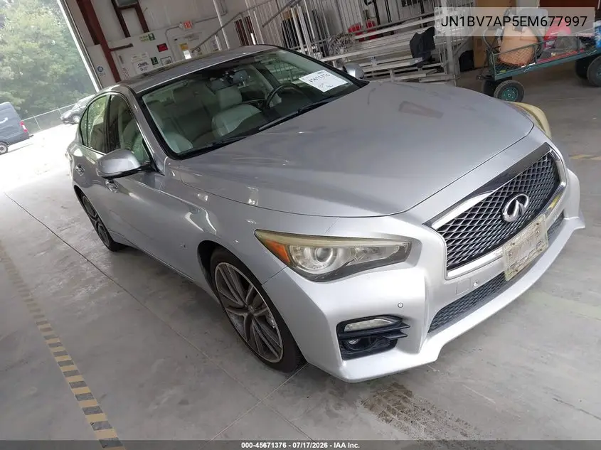 2014 Infiniti Q50 Sport VIN: JN1BV7AP5EM677997 Lot: 45671376