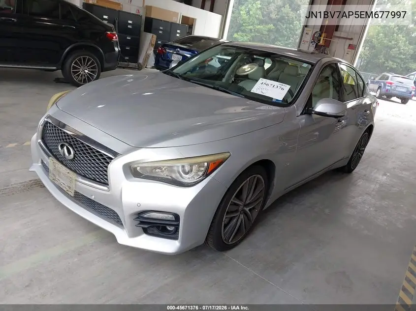 2014 Infiniti Q50 Sport VIN: JN1BV7AP5EM677997 Lot: 45671376