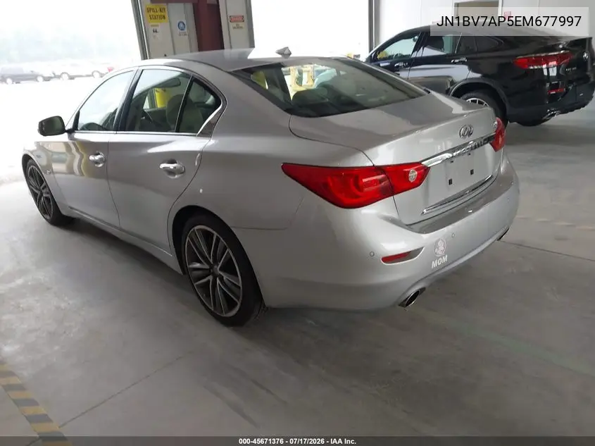 2014 Infiniti Q50 Sport VIN: JN1BV7AP5EM677997 Lot: 45671376