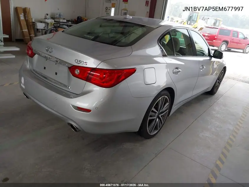 2014 Infiniti Q50 Sport VIN: JN1BV7AP5EM677997 Lot: 45671376