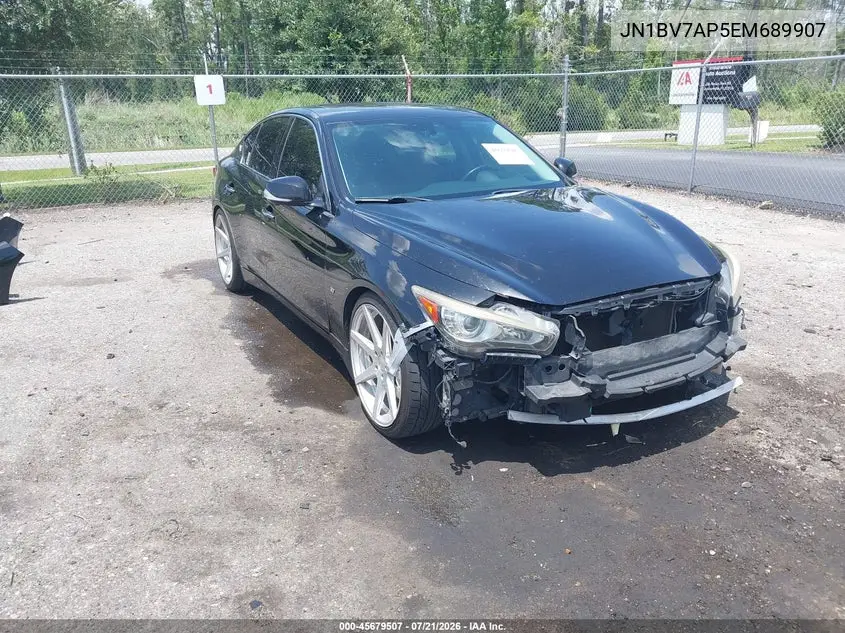 2014 Infiniti Q50 Sport VIN: JN1BV7AP5EM689907 Lot: 45679507