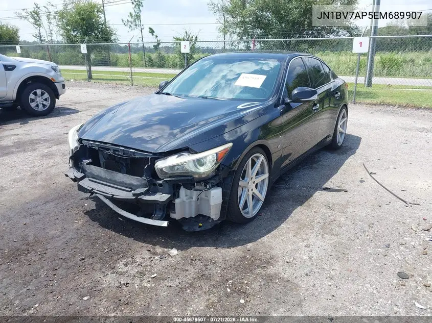 2014 Infiniti Q50 Sport VIN: JN1BV7AP5EM689907 Lot: 45679507