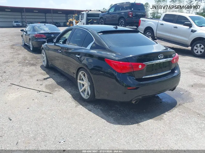 2014 Infiniti Q50 Sport VIN: JN1BV7AP5EM689907 Lot: 45679507