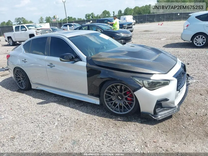 2014 Infiniti Q50 Premium VIN: JN1BV7AP2EM675253 Lot: 45683232