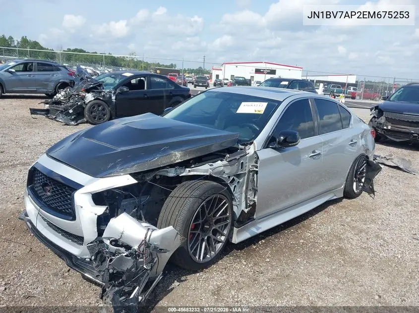 2014 Infiniti Q50 Premium VIN: JN1BV7AP2EM675253 Lot: 45683232