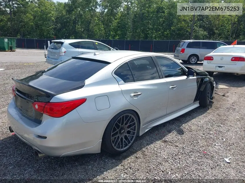 2014 Infiniti Q50 Premium VIN: JN1BV7AP2EM675253 Lot: 45683232