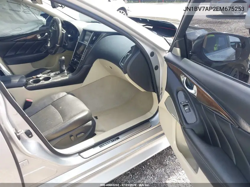 2014 Infiniti Q50 Premium VIN: JN1BV7AP2EM675253 Lot: 45683232
