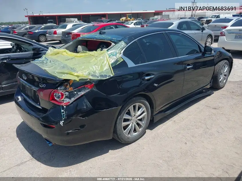 2014 Infiniti Q50 Premium VIN: JN1BV7AP0EM683691 Lot: 45687721