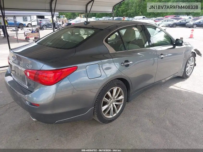 2015 Infiniti Q50 Premium VIN: JN1BV7AR9FM408338 Lot: 45384752
