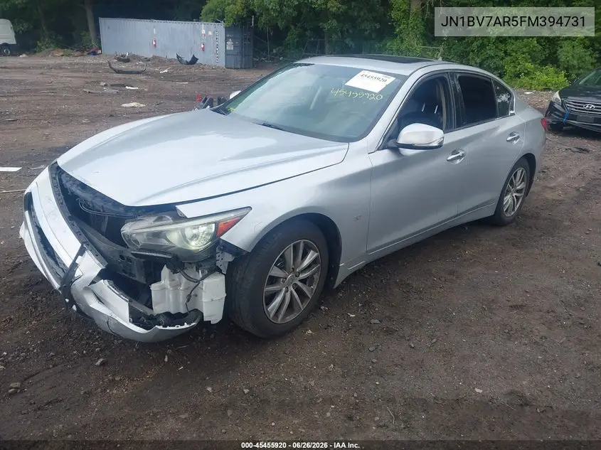 2015 Infiniti Q50 Premium VIN: JN1BV7AR5FM394731 Lot: 45455920
