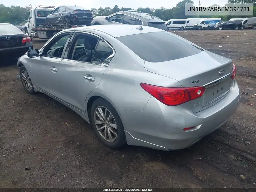 2015 Infiniti Q50 Premium VIN: JN1BV7AR5FM394731 Lot: 45455920