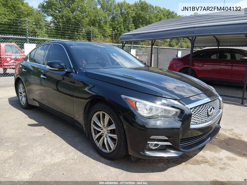 2015 Infiniti Q50 VIN: JN1BV7AR2FM404132 Lot: 45558384