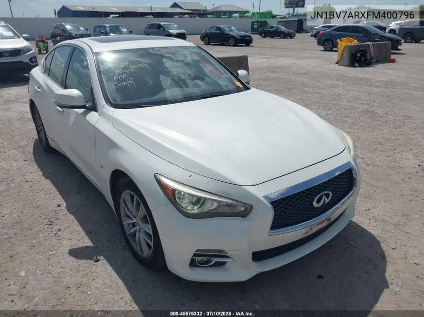 2015 Infiniti Q50 Premium VIN: JN1BV7ARXFM400796 Lot: 45576332