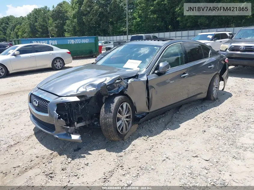 2015 Infiniti Q50 Premium VIN: JN1BV7AR9FM421865 Lot: 45584494