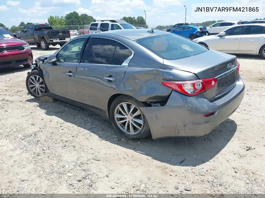 2015 Infiniti Q50 Premium VIN: JN1BV7AR9FM421865 Lot: 45584494
