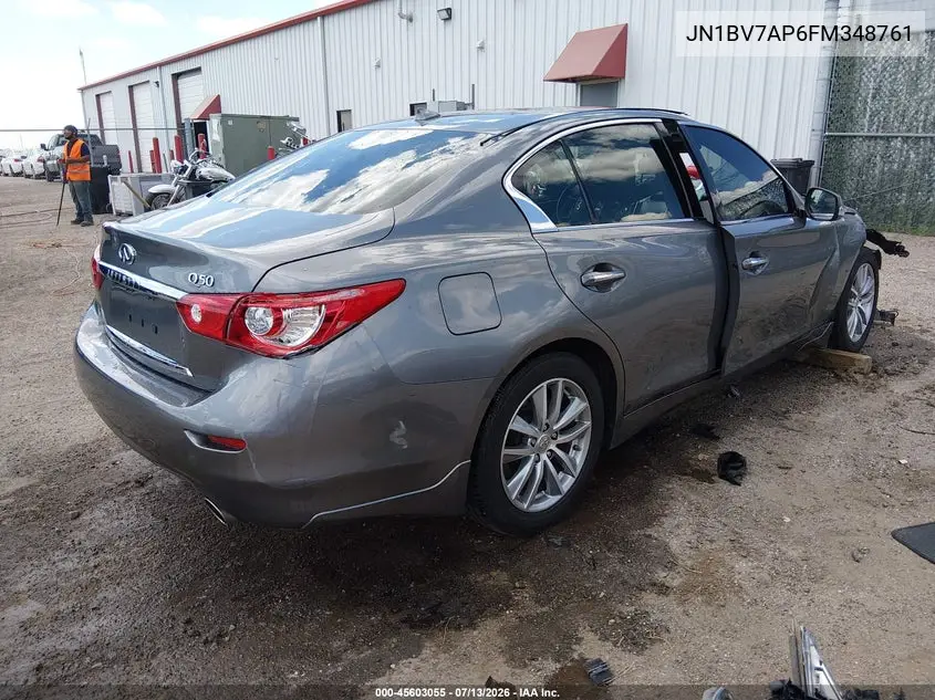2015 Infiniti Q50 Premium VIN: JN1BV7AP6FM348761 Lot: 45603055