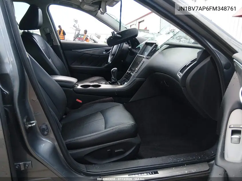 2015 Infiniti Q50 Premium VIN: JN1BV7AP6FM348761 Lot: 45603055