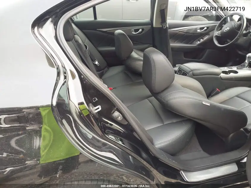 2015 Infiniti Q50 Premium VIN: JN1BV7AR3FM422719 Lot: 45622381