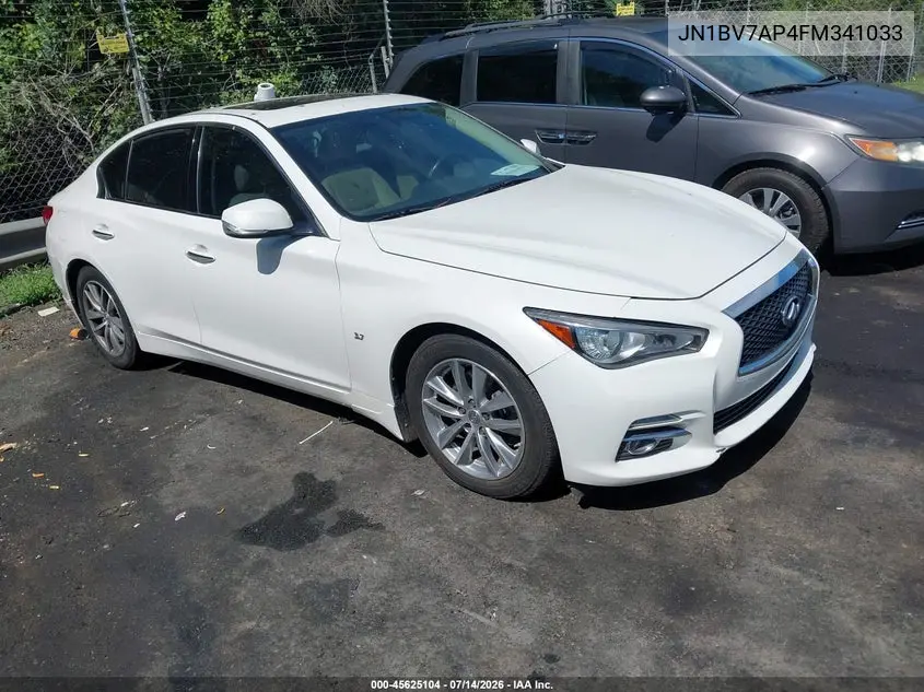2015 Infiniti Q50 Premium VIN: JN1BV7AP4FM341033 Lot: 45625104