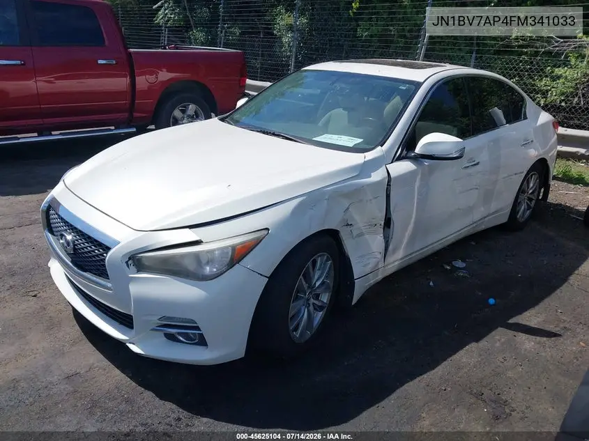 2015 Infiniti Q50 Premium VIN: JN1BV7AP4FM341033 Lot: 45625104